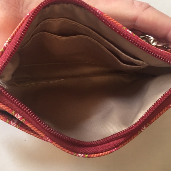 COACH Orange Stripe Wristlet - Picture 3 of 5